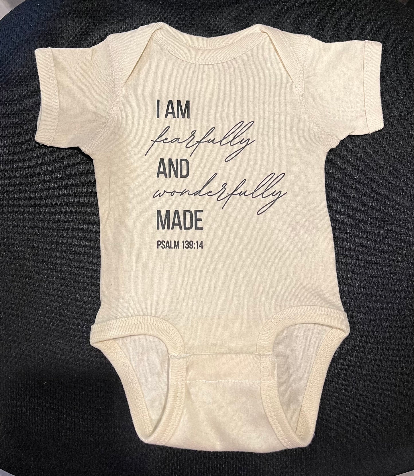 Fearfully + Wonderfully Made Onesie